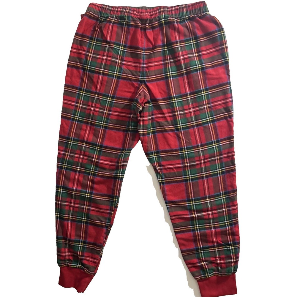 Old Navy Men/women Lounge Pants SZ S Red Plaid Drawstring Flannel Pajama Bottom